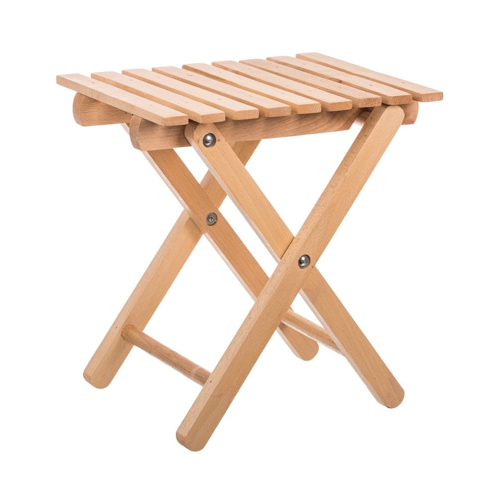 Čisté dřevo Drevená skladacia stolička