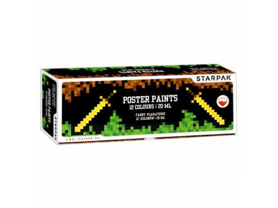 STARPAK Pixel Game Poster farby 12 farieb 20ml Univerzálny