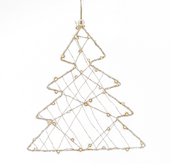 ACA Lightning LED vianočné stromček do okna, 40 LED/230V/IP44/teplá biela