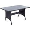 Polyratanový stôl FDZN 6005-PR, čierny 50004013