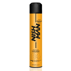 NISHMAN Lak na vlasy Styling spray Extra Strong Hold 04 400 ml.