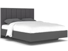 nabbi Manželská posteľ s roštom Lupe LB-160 160x200 cm - sivá
