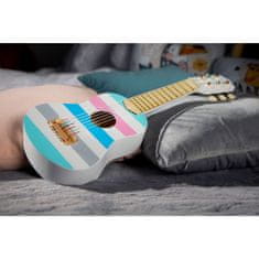 Iso Trade Drevená gitara pre deti - 6 strunová | farebná
