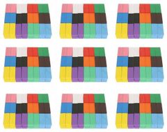 Iso Trade Drevené farebné domino - 1 131 ks