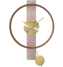 LAVVU Luxusné drevené hodiny LAVVU ART DECO LCT4090 44cm 