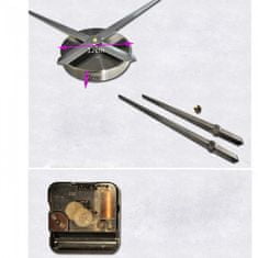 ISOTRA 3D Nalepovacie hodiny DIY Clock 1-12, Black 80-130cm