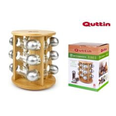Quttin Bambusový stojan na koreničky Quittin otočný 13-dielný