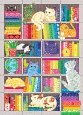 Cobble Hill Puzzle Vyšívaná deka: Dúhové mačky 1000 dielikov