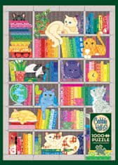 Cobble Hill Puzzle Vyšívaná deka: Dúhové mačky 1000 dielikov