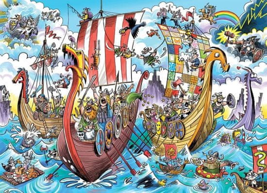 Cobble Hill Puzzle DoodleTown: Vikingská výprava 1000 dielikov