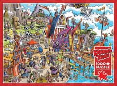 Cobble Hill Puzzle DoodleTown: Dedina Vikingov 1000 dielikov