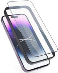 EPICO Edge To Edge ochranné sklo pre iPhone 14 Pro - 2 ks s inštalačným rámčekom, 69312151300015