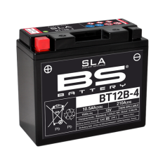 BS-BATTERY V továrni aktivovaný akumulátor BT12B-4 (YT12B-4) SLA