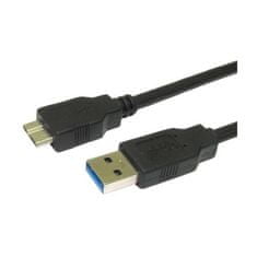AQ USB kábel USB 3.0 M - micro USB 3.0 M, 0, 5 m - černý (CC66005)