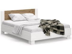 nabbi Manželská posteľ s roštom Mateo LB-180 180x200 cm - sosna Andersen / dub april