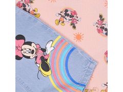 Disney Detské džínsové montérky + tričko DISNEY Minnie Mouse 9-12 m 80 cm