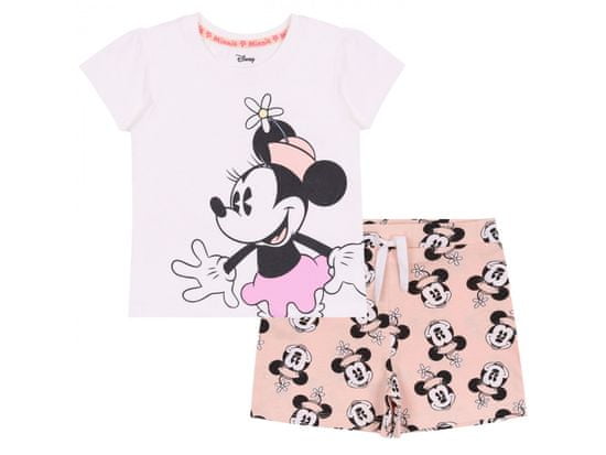 Disney Biela a marhuľová, letná detská súprava Minnie Mouse DISNEY, OEKO-TEX