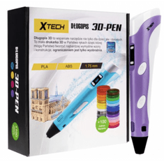 X TECH Magii Pen | 3D tlačiareň | Modrá farba + 100 metrov vlákna PLA