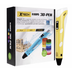 X TECH Magii Pen | 3D tlačiareň | Žltá + 100 metrov vlákna PLA