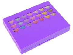 Lean-toys Detská súprava na líčenie Purple Heart Eye Shadows Palette
