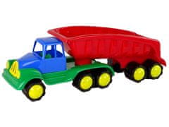 Lean-toys Veľké auto s prívesom 45 cm červené