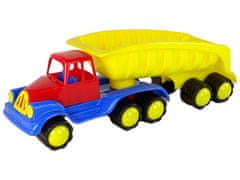 Lean-toys Veľké auto s prívesom 45 cm žlté