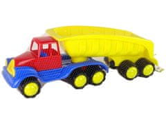 Lean-toys Veľké auto s prívesom 45 cm žlté