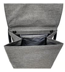 Rolser Com Tweed Black Tube taška na kolieskach, sivá