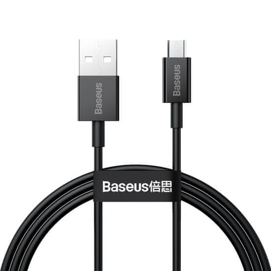BASEUS CAMYS-01 Superior Fast Charging Dátový Kábel MicroUSB 2A 1m Black