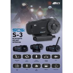 SCS - S3 Bluetooth interkom s FM radiom