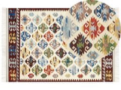 Beliani Vlnený kelímový koberec 160 x 230 cm viacfarebný AKNALICH