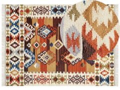 Beliani Vlnený kelímový koberec 160 x 230 cm viacfarebný VOSKETAP
