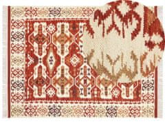 Beliani Vlnený kelímový koberec 160 x 230 cm viacfarebný VOSKEVAZ