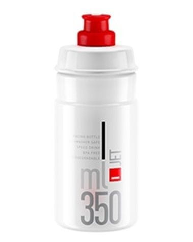 Elite fľaša Jet 21´číra/červené logo 350 ml