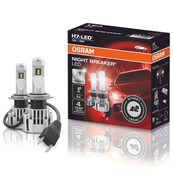 Osram LEDriving H7 12V 19W Px26d Night Breaker + 220% - legálne