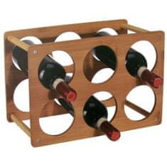 Verkgroup Bambusový stojan na víno pre 6 fliaš 4445, 35 cm