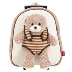 Perletti BE MY FRIEND, Detský plyšový batoh na kolieskach s odnímateľnou hračkou MEDVEDÍK, 13040