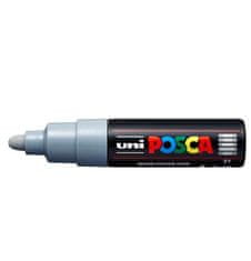 Uni-ball Posca akrylový popisovač PC-7M, 4,5 - 5,5 mm, sivá (s okrúhlym silným hrotom)