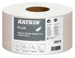 Katrin Papier toaletný JUMBO Plus 180 mm, 2-vrstvový, biely / 12 ks 
