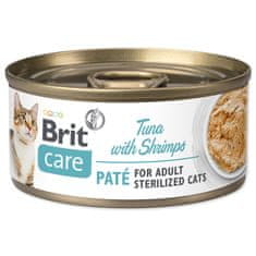 Brit Konzerva BRIT Care Cat Sterilized Tuna Paté with Shrimps 70 g