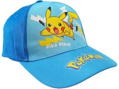 EUROSWAN Detská šiltovka Pokémon Pikachu modrá Velikost: 52