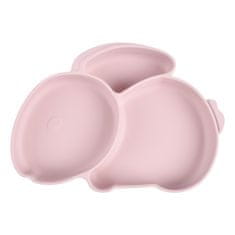 Martons silikonová miska s prísavkou RABBIT - Rose pink