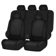 JOIRIDE® Univerzálna 8-dielna súprava poťahov autosedačky (2x predné, 3x zadné sedadlá, 8x opierka hlavy) – čierna | CARFIT