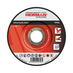 HERMAN Brúsny kot. GS-30 Classic | Na oceľ 115x6,0x22,23mm