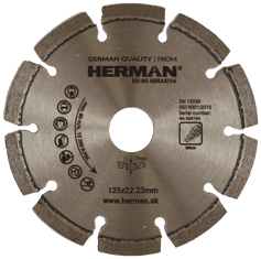 HERMAN Diamantový kotúč BD-60 Abrasiva 125x22,2mm | H=7mm