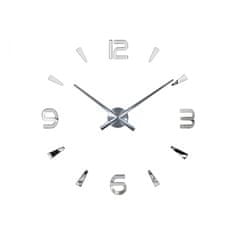 Verkgroup 3D Nalepovacie hodiny DIY Clock Evevo 277SXL, Silver 90-130cm