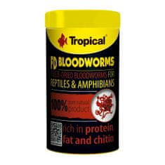TROPICAL FD Blood Worms 100ml/7g lyofilizované patentky pre plazy a obojživelníky