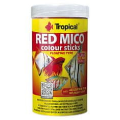 TROPICAL Red Mico Colour Sticks 250ml/80g krmivo pre mäsožravé a všežravé ryby