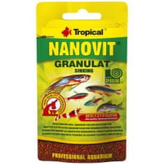 TROPICAL Nanovit Granulat 10g granulované krmivo pre malé akváriové ryby