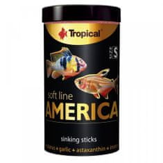 TROPICAL America S 250ml/140g krmivo pre mäsožravé ryby zo severnej a južnej Ameriky